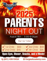 Vargas Academy Parents Night Out 4th of July